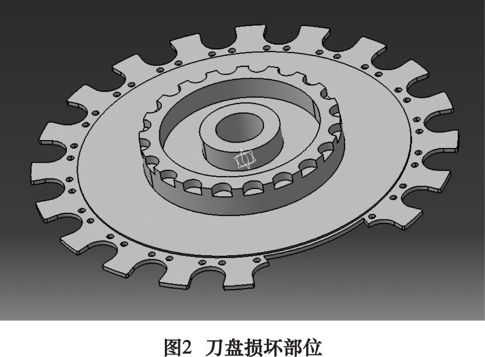 斗笠式刀庫中裝刀盤的修復方法